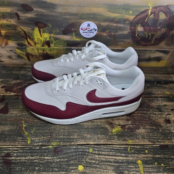 Nike Air Max 1 LX Sail Team Red Grey Gum Nby FJ3169-100  12 Women's = 10.5 Men's - Picture 3 of 8